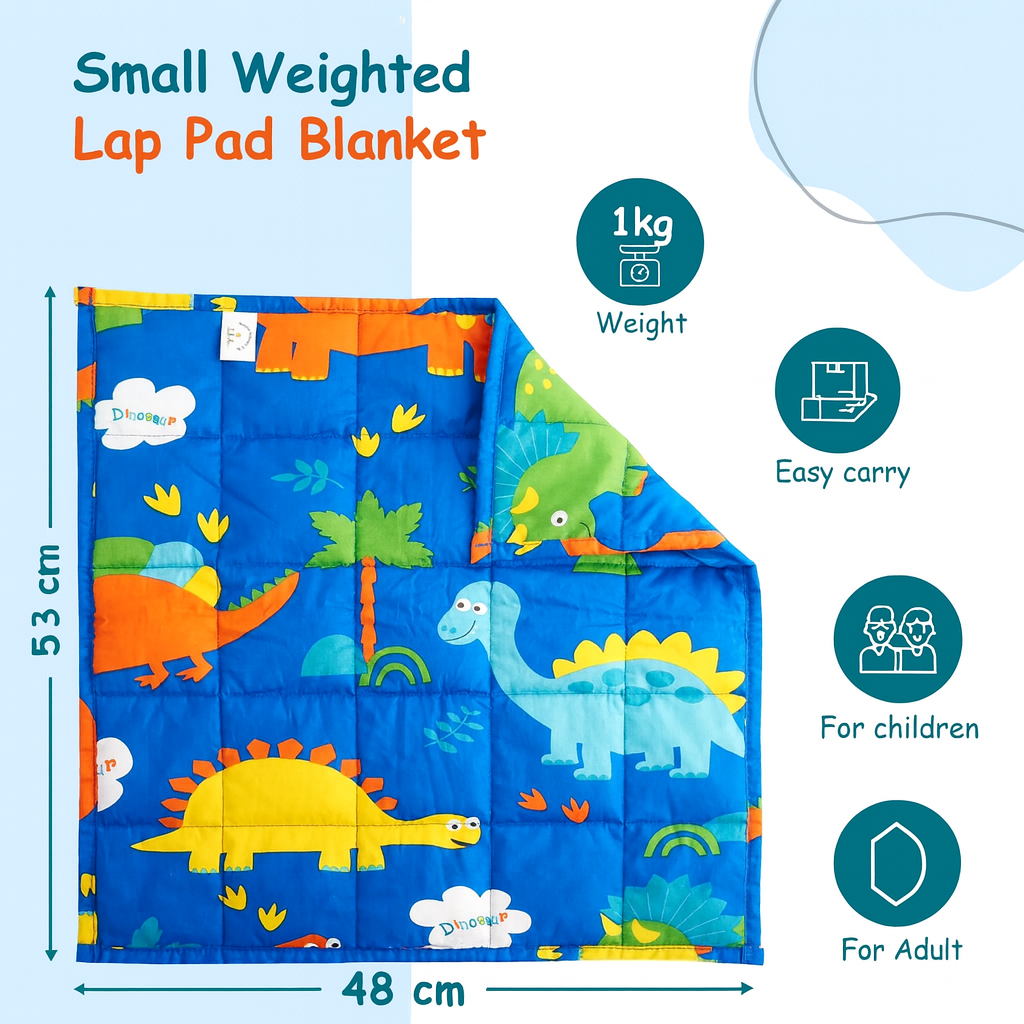 2lb Dinosaur Weighted Lap Pad 48x53cm