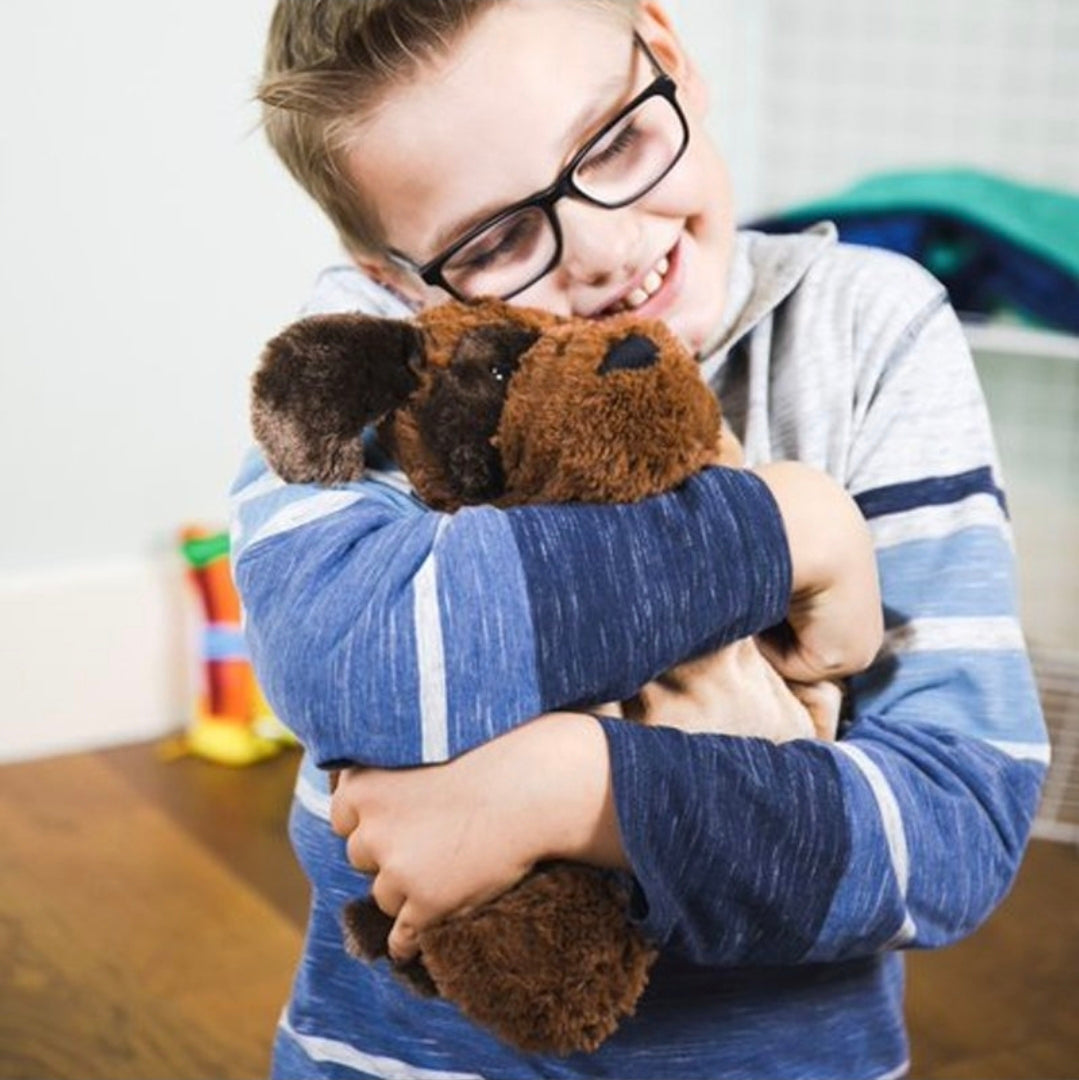 Bouncyband 5lb Weighted Sensory Plush Lap Pad for Kids – Removable Insert, Washable Animal Cover