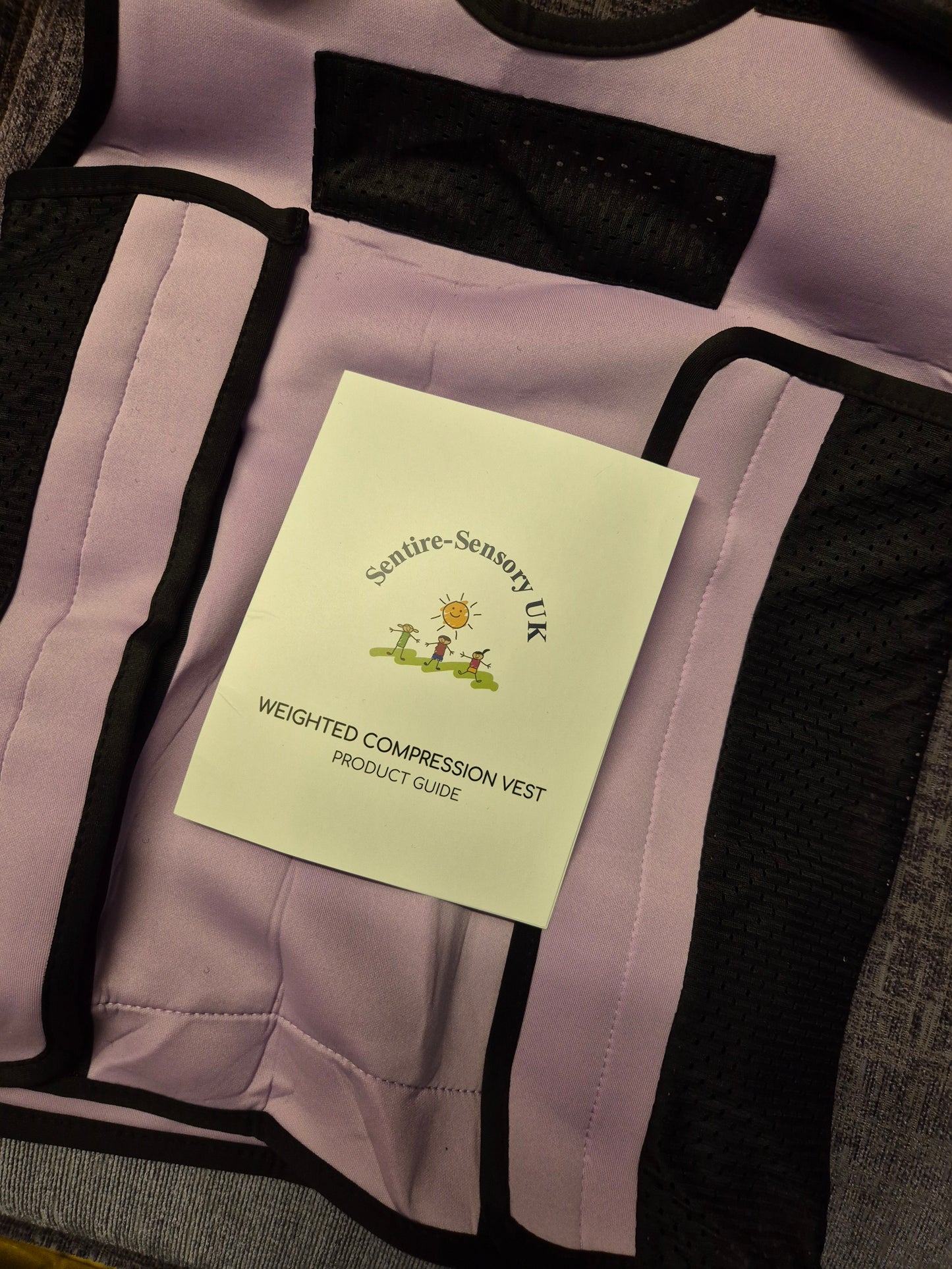 Lavender Weighted Adjustable Compression Vest-Deep Pressure for Children age 2-10+