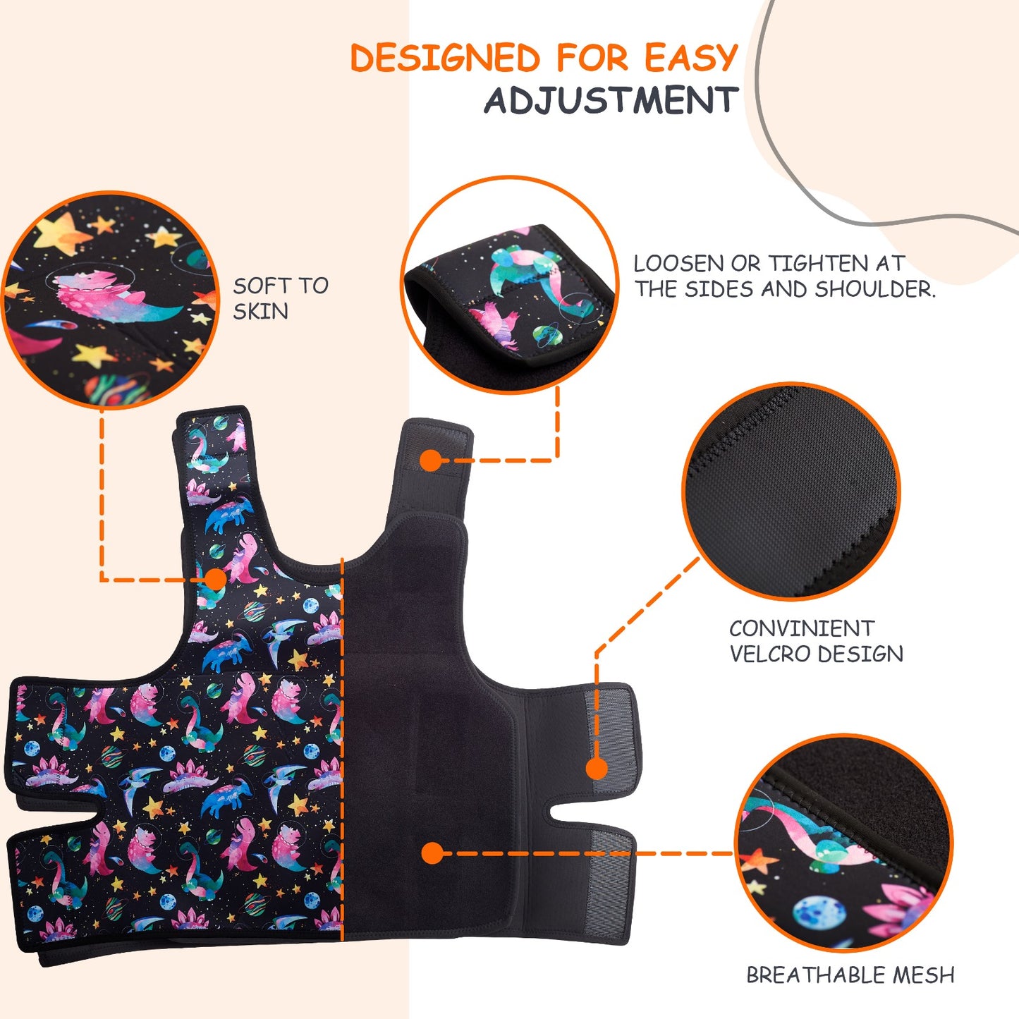 Deep Pressure Therapy Compression Vest (Just like a hug) for Integration Autism and Processing Disorder-Available in 3 sizes