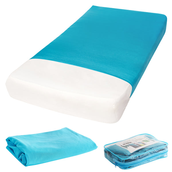 Double Bed Sensory Bed Sheet-Powder blue-Alternative to a weighted blanket
