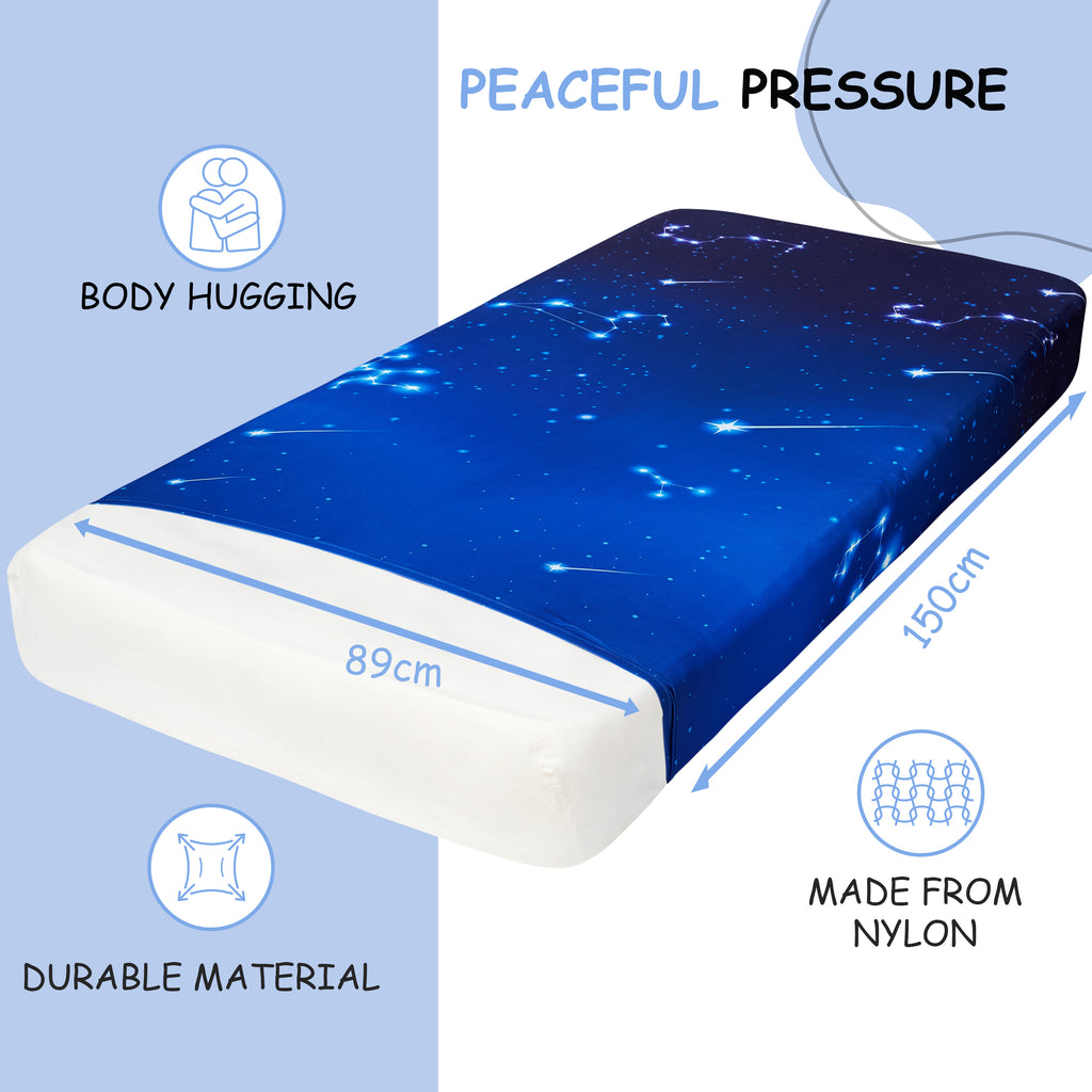 Stars Sensory Compression bed sheet-Toddler-Single-Double Size