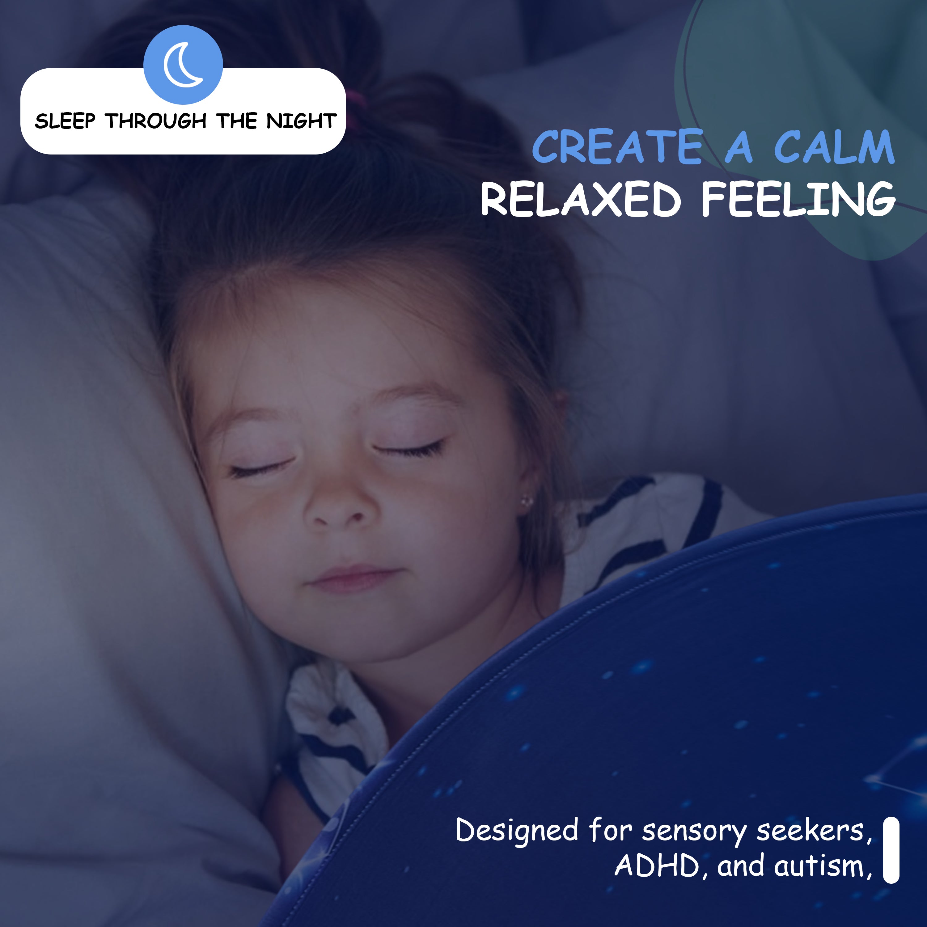 Stars Sensory Compression bed sheet-Toddler-Single-Double Size
