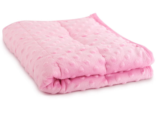 5lb Minky Weighted Lap Pad in Blue or Pink 48x53cm