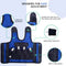 Blue Weighted Adjustable Compression Vest-Deep Pressure for Children age 2-10+