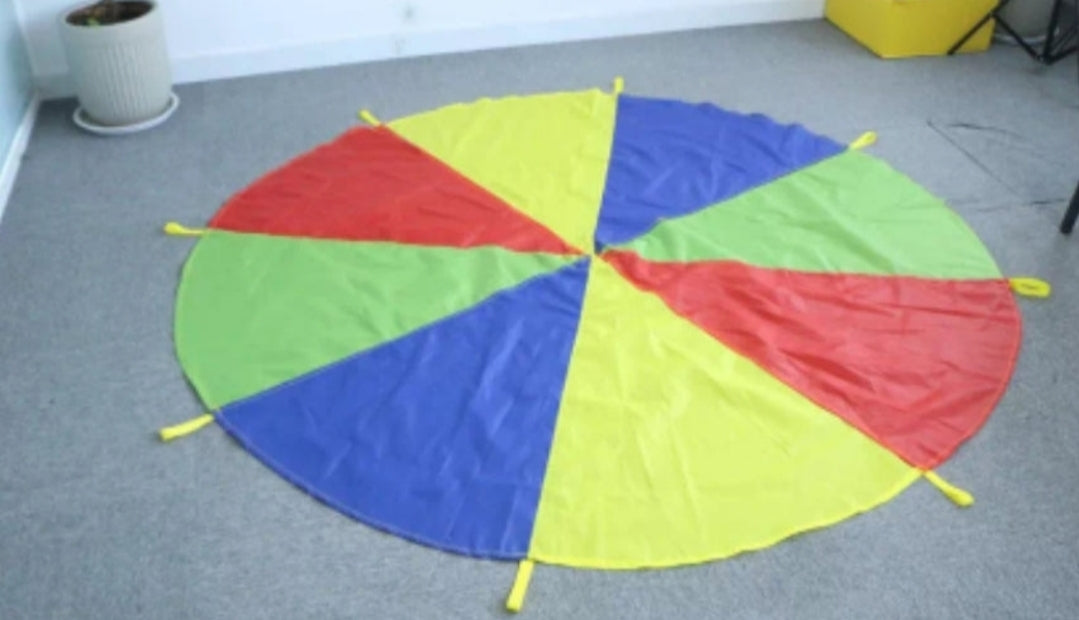 Childrens Parachute-Exercise, Team building, Playing Games, Turn Taking