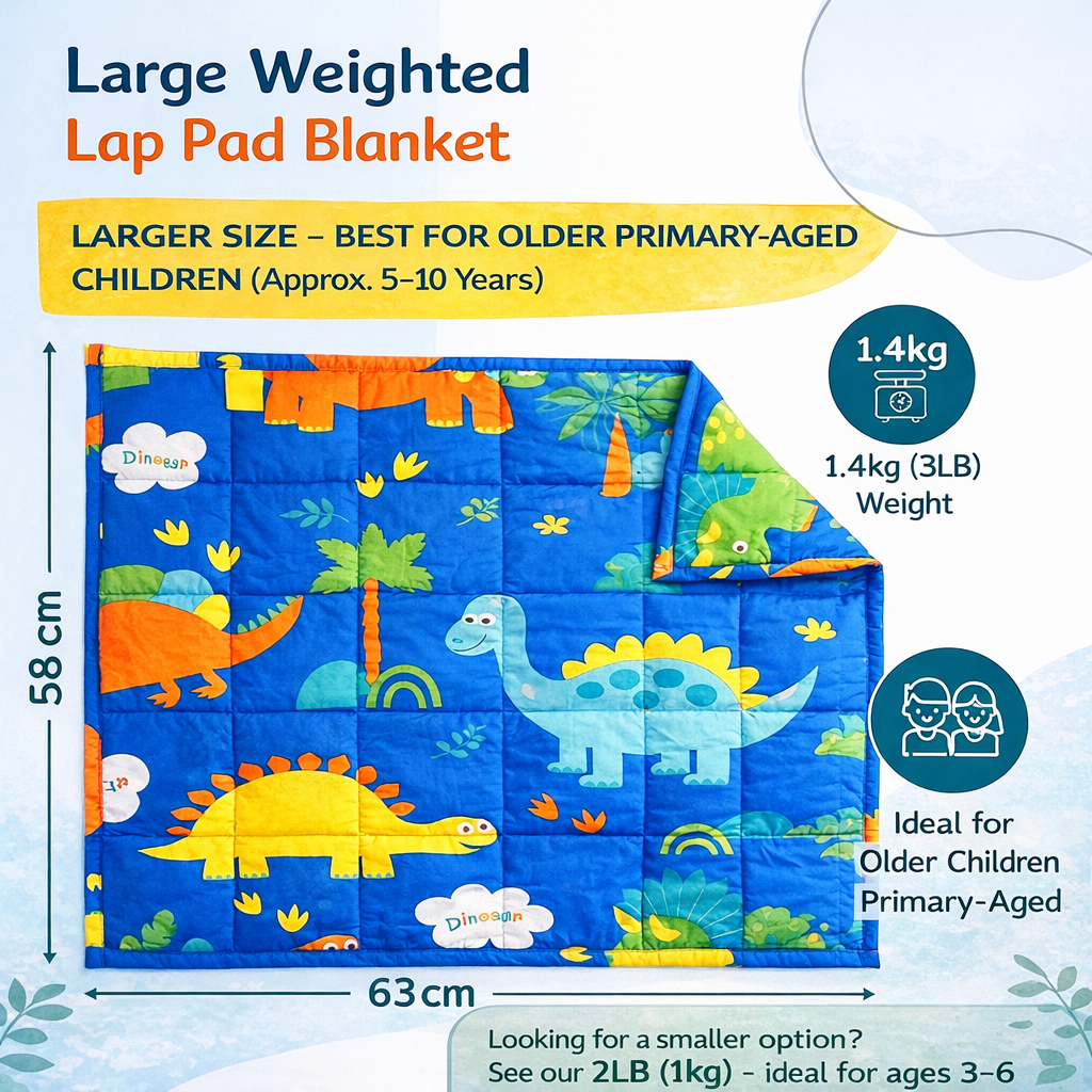 3lb Dinosaur Weighted Lap Pad 58x63cm