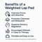 Grey Weighted Lap Pad 5lb available