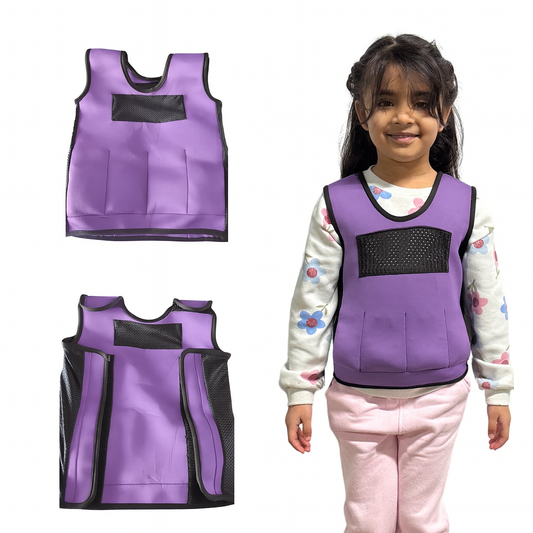 Lavender Weighted Adjustable Compression Vest-Deep Pressure for Children age 2-10+