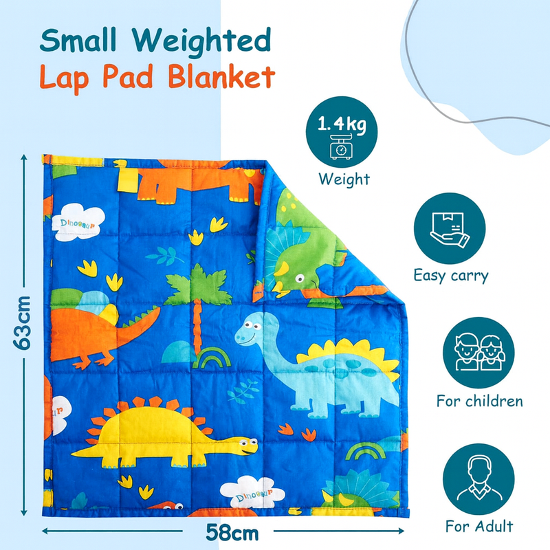 3lb Dinosaur Weighted Lap Pad 58x63cm