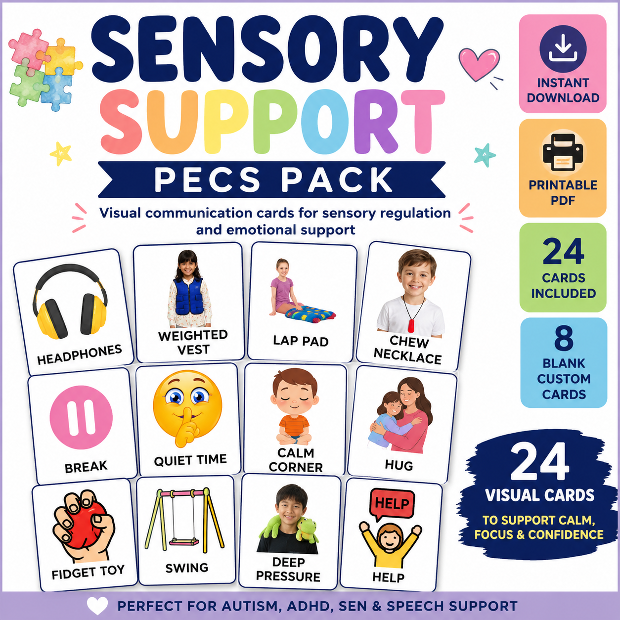 Sensory Support PECS - Digital Download