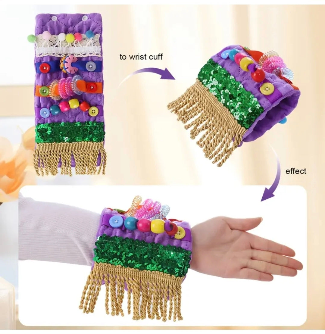 Alzheimer's Soothing Wristband, Sensory Stimulation Bracelet for Alzheimer's Patients, Colorful Bead Press Buttons to Relieve Anxiety