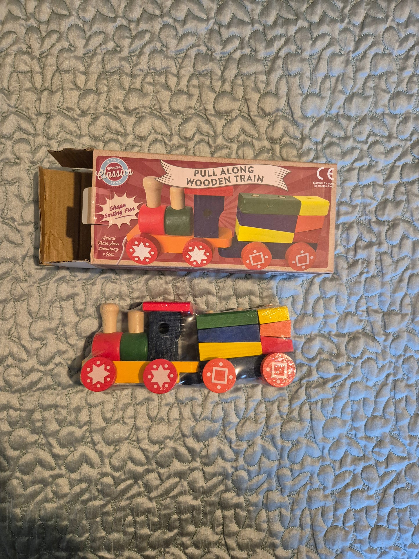 Pull Along Wooden Train And Carriage Puzzle | Sustainable Play | Eco
