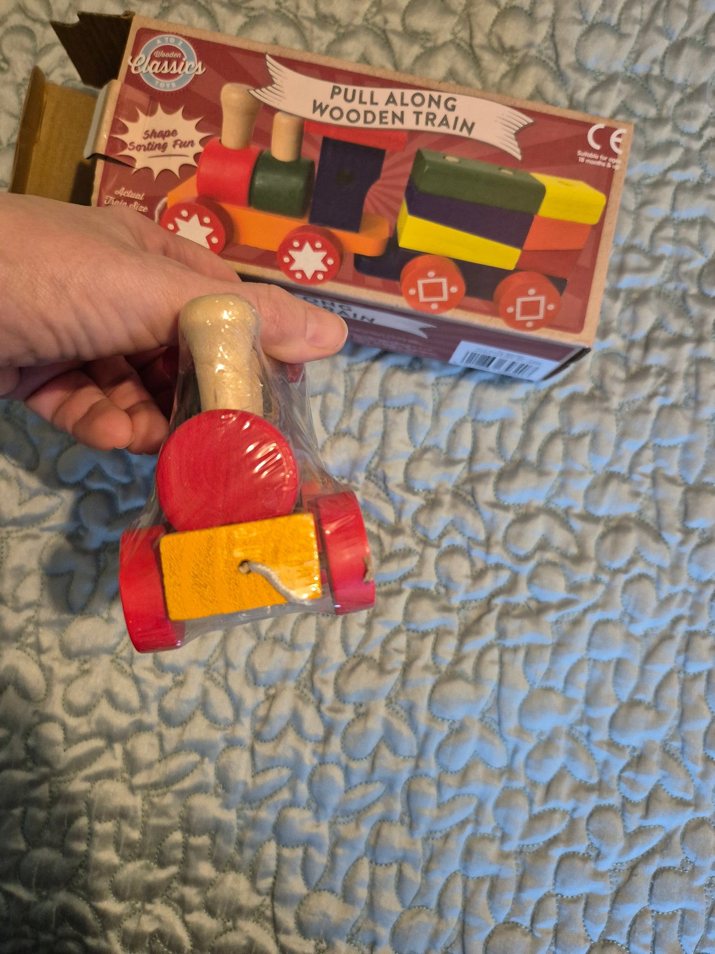 Pull Along Wooden Train And Carriage Puzzle | Sustainable Play | Eco