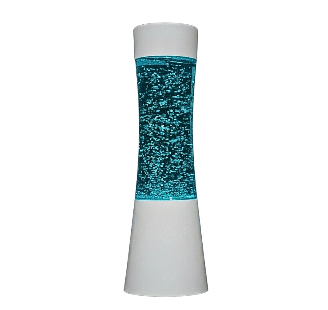 Handheld White shake and shine glitter lamp