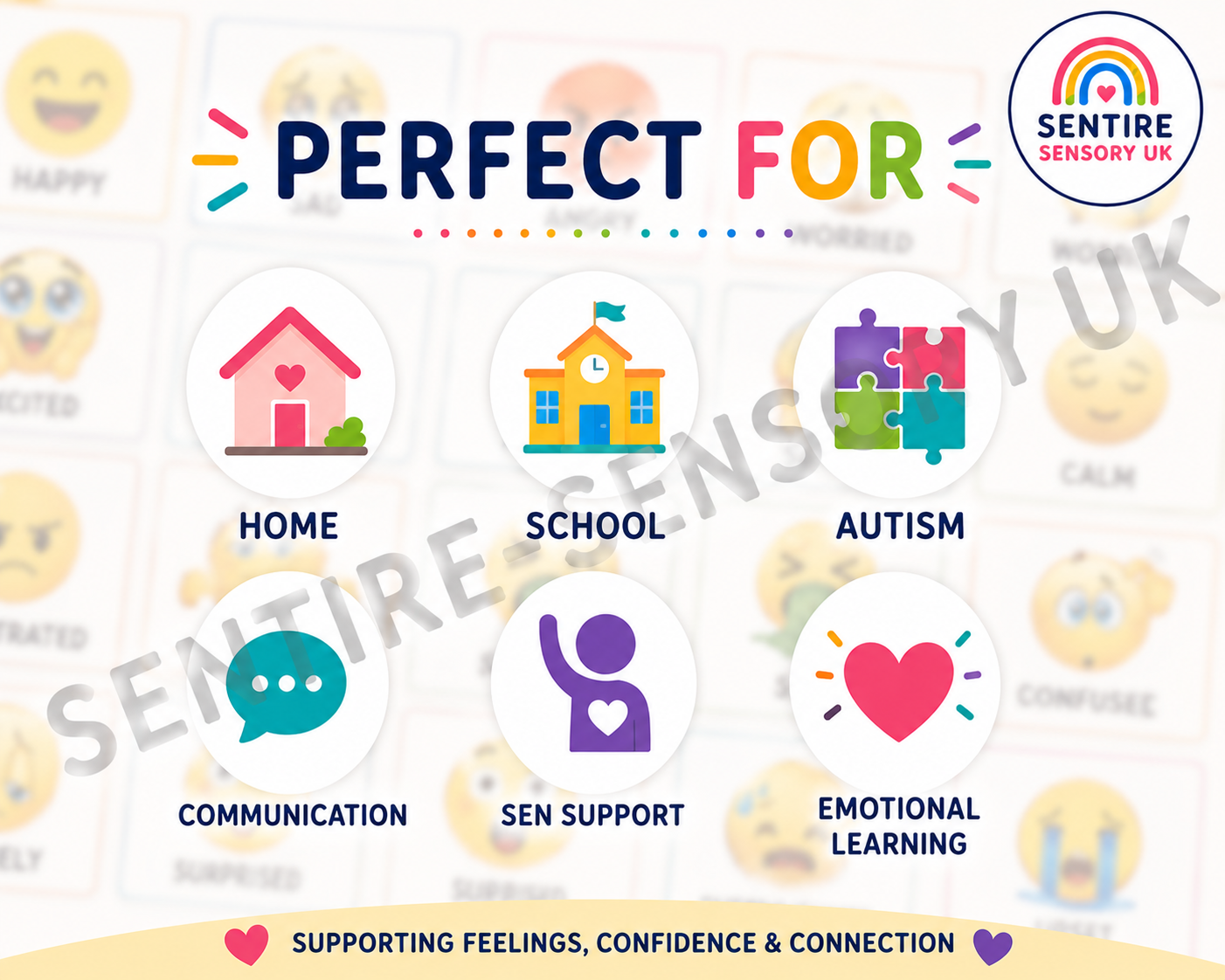 Emoji Emotions PECS Pack | Feelings Communication Cards- Digital Download