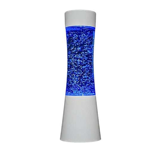 Handheld White shake and shine glitter lamp