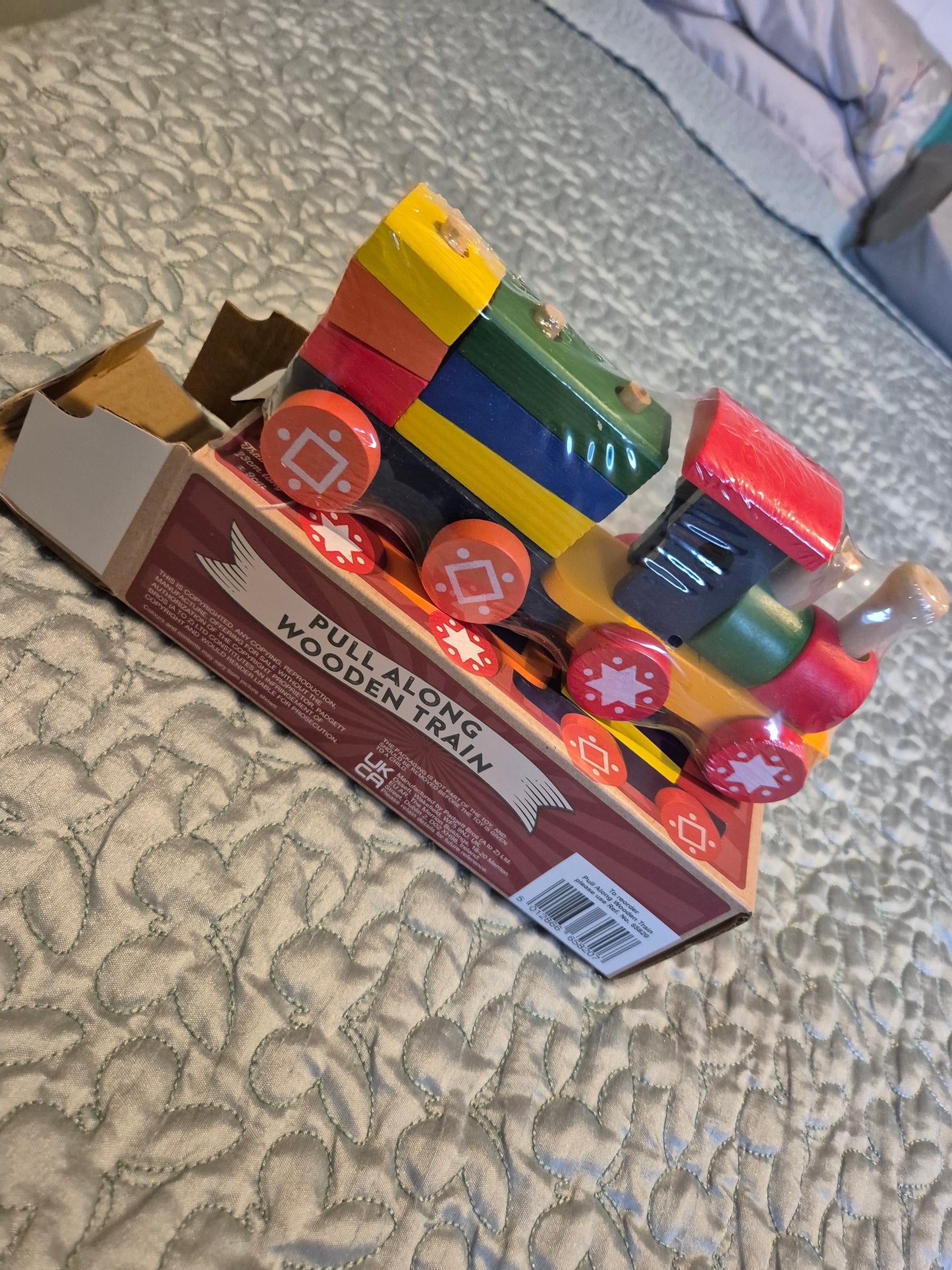 Pull Along Wooden Train And Carriage Puzzle | Sustainable Play | Eco