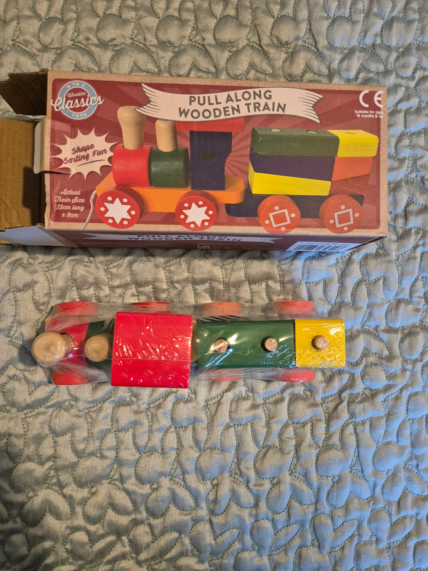 Pull Along Wooden Train And Carriage Puzzle | Sustainable Play | Eco