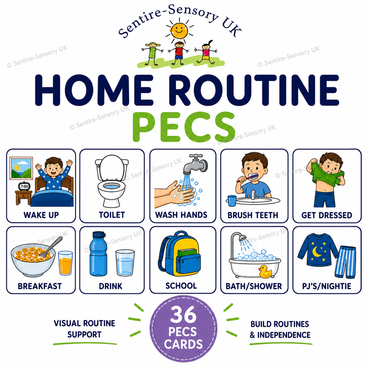 Home PECS Cards Printable | Visual Communication & Routine Support | Digital Download