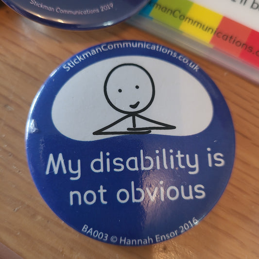 My disability is not obvious keyring