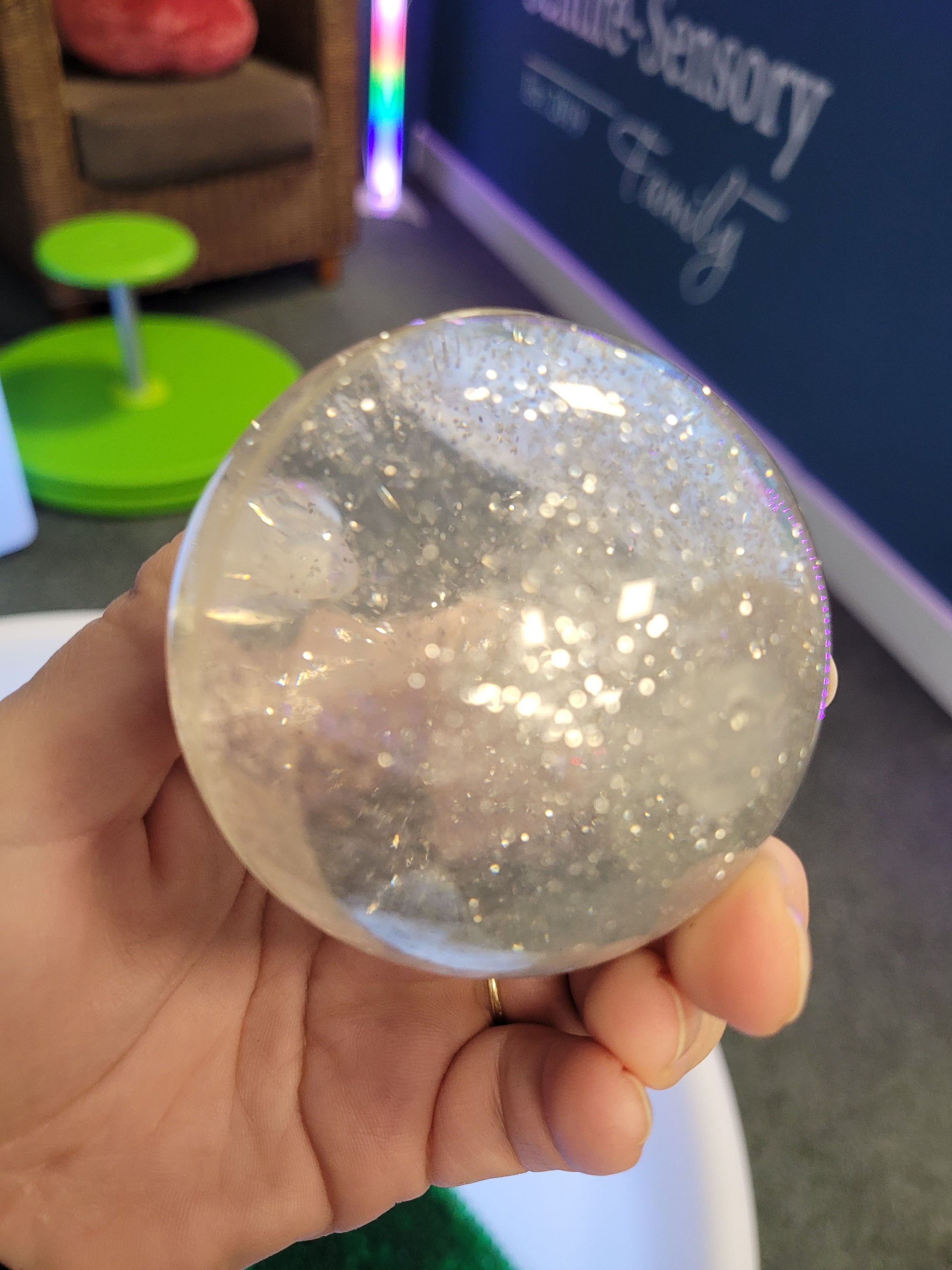 Sensory Rainbow Glitter Balls