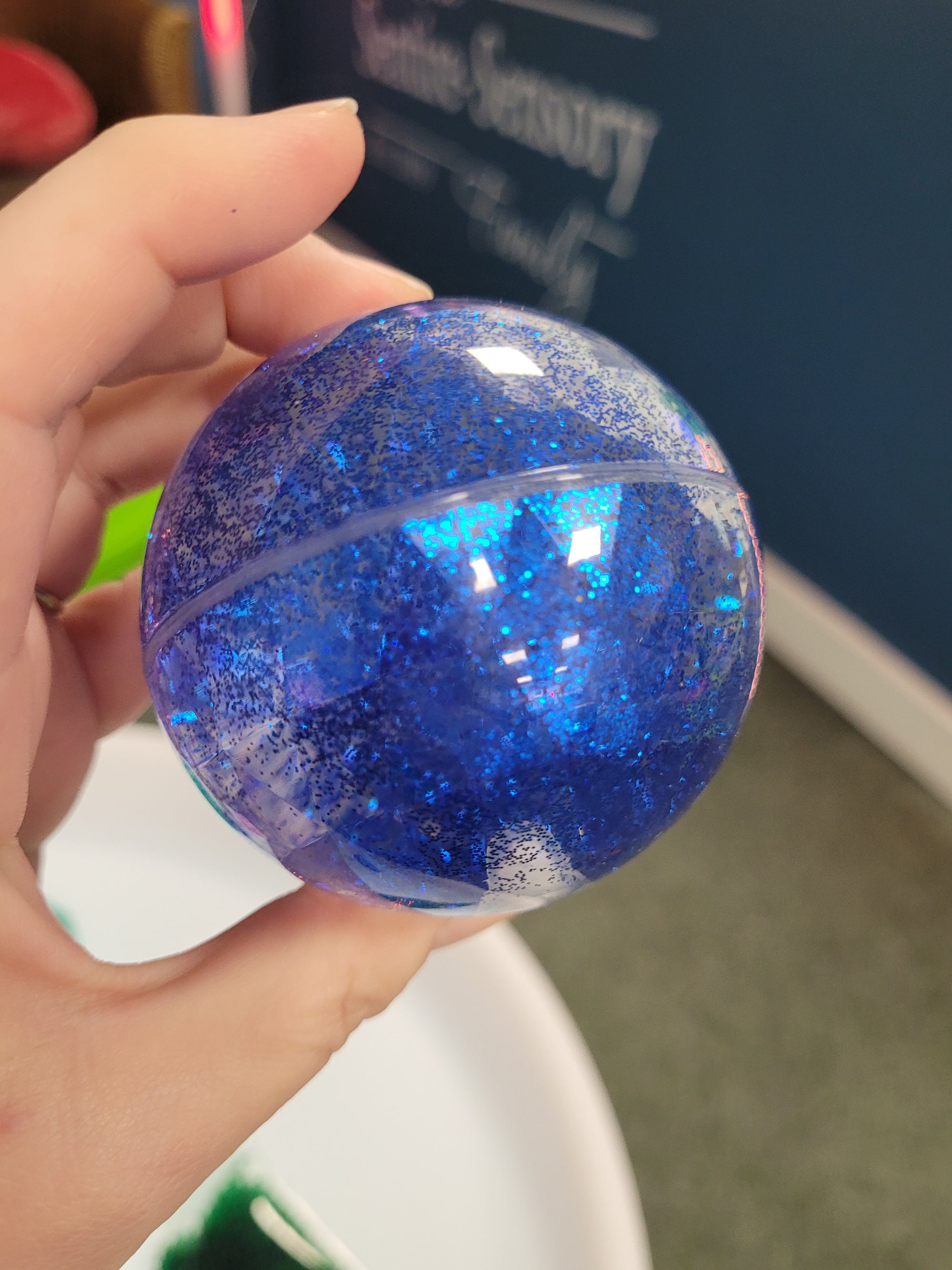 Sensory Rainbow Glitter Balls