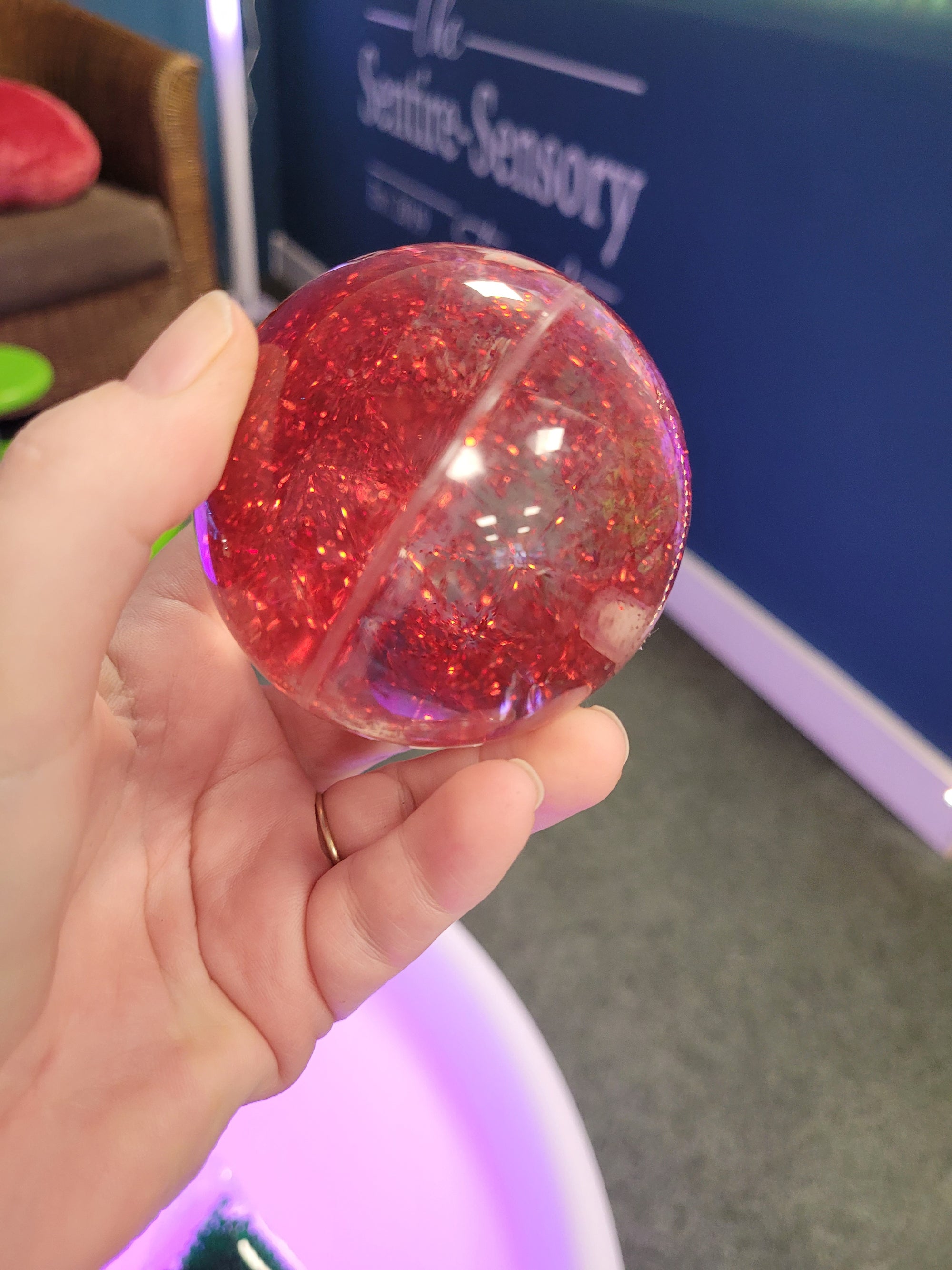 Sensory Rainbow Glitter Balls
