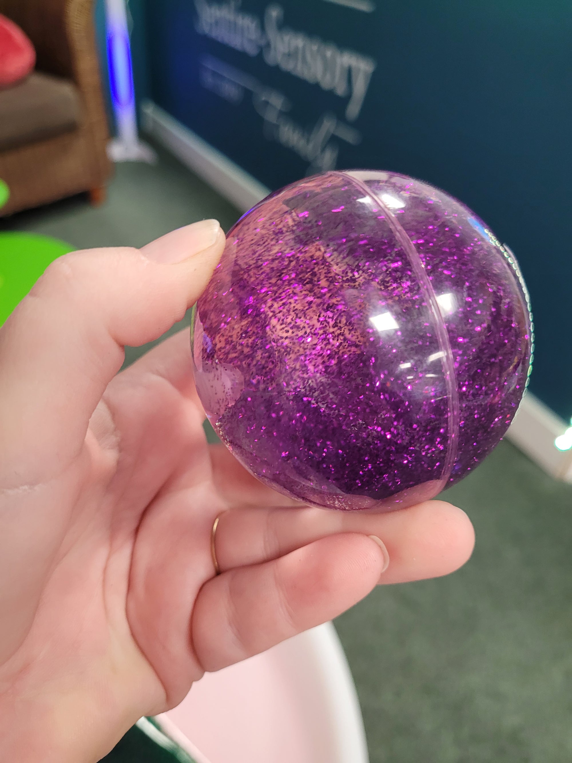 Sensory Rainbow Glitter Balls