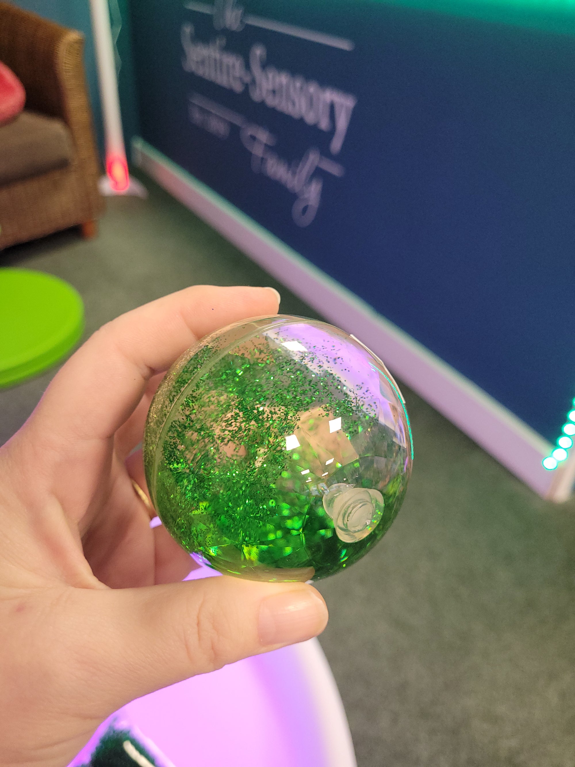 Sensory Rainbow Glitter Balls