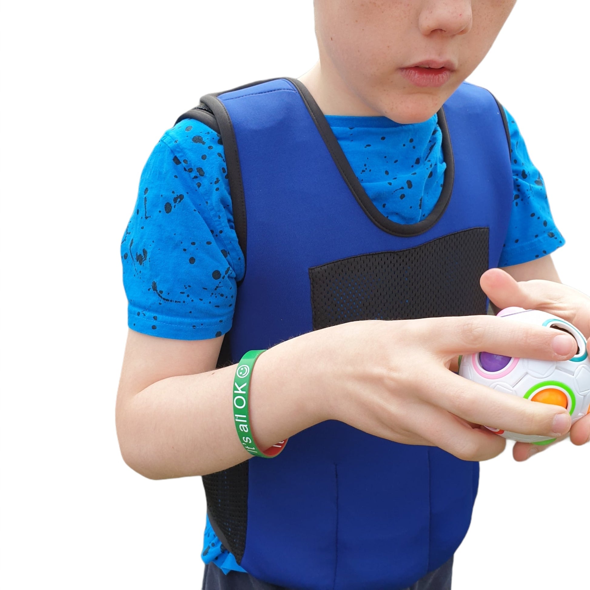 Weighted Adjustable Compression Vest-Deep Pressure for Children age 2- –  Sentire-Sensory UK-The Sensory Toy Shop