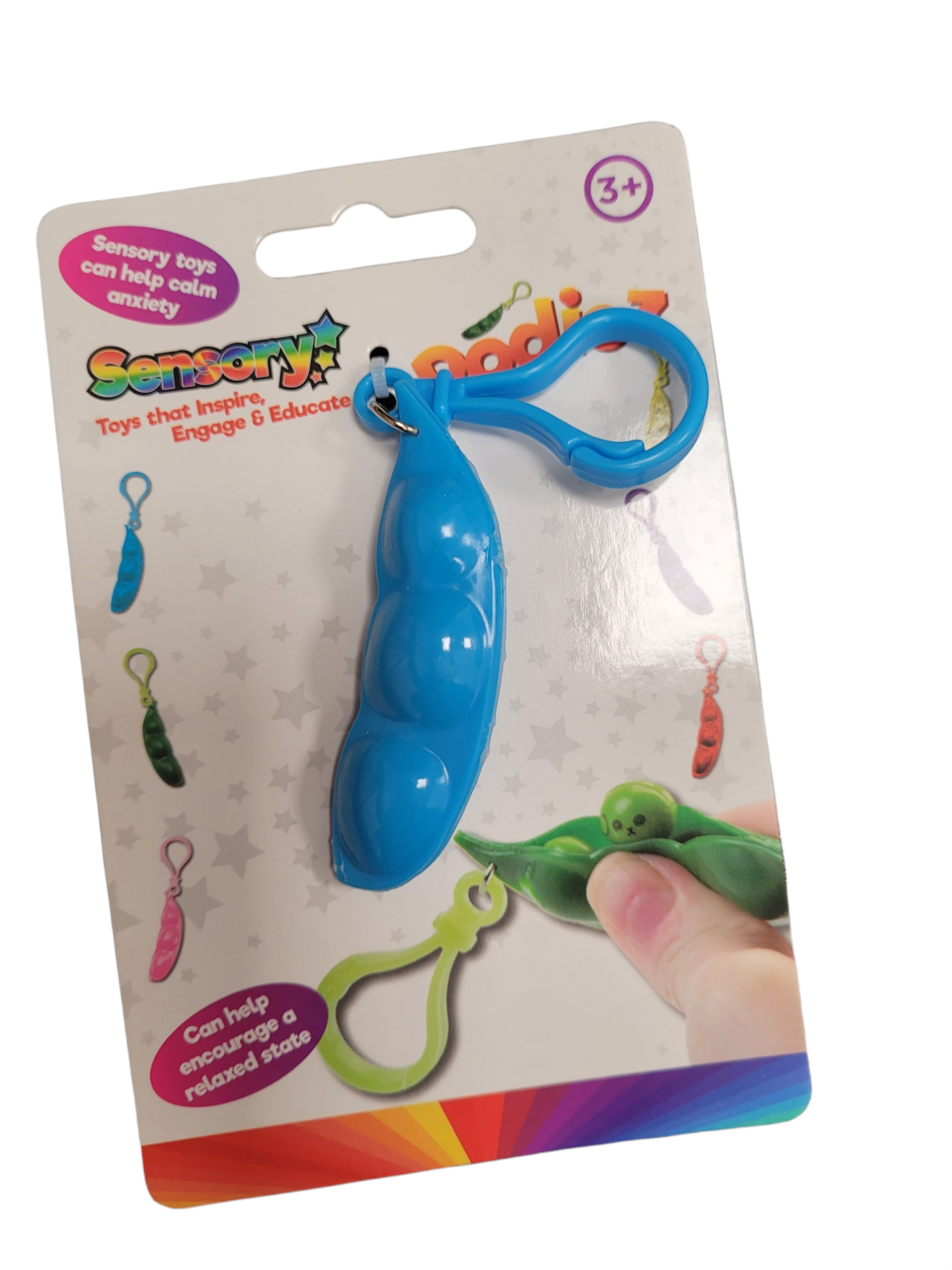 POD PEA POP SENSORY TOY WITH CLIP
