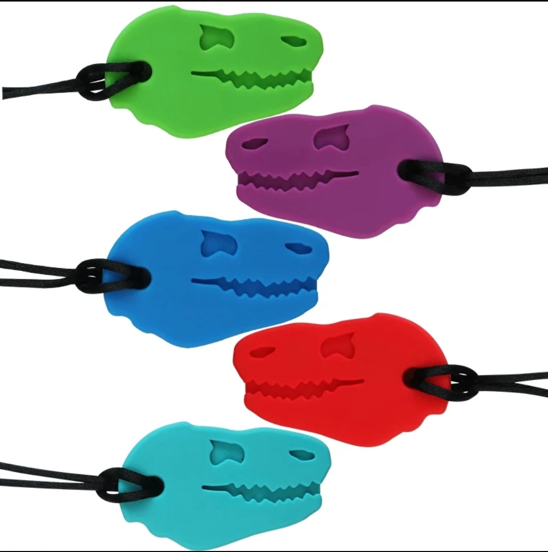 Dino Sensory Silicone Chew Necklace