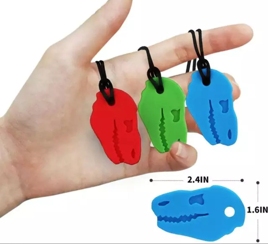 Dino Sensory Silicone Chew Necklace