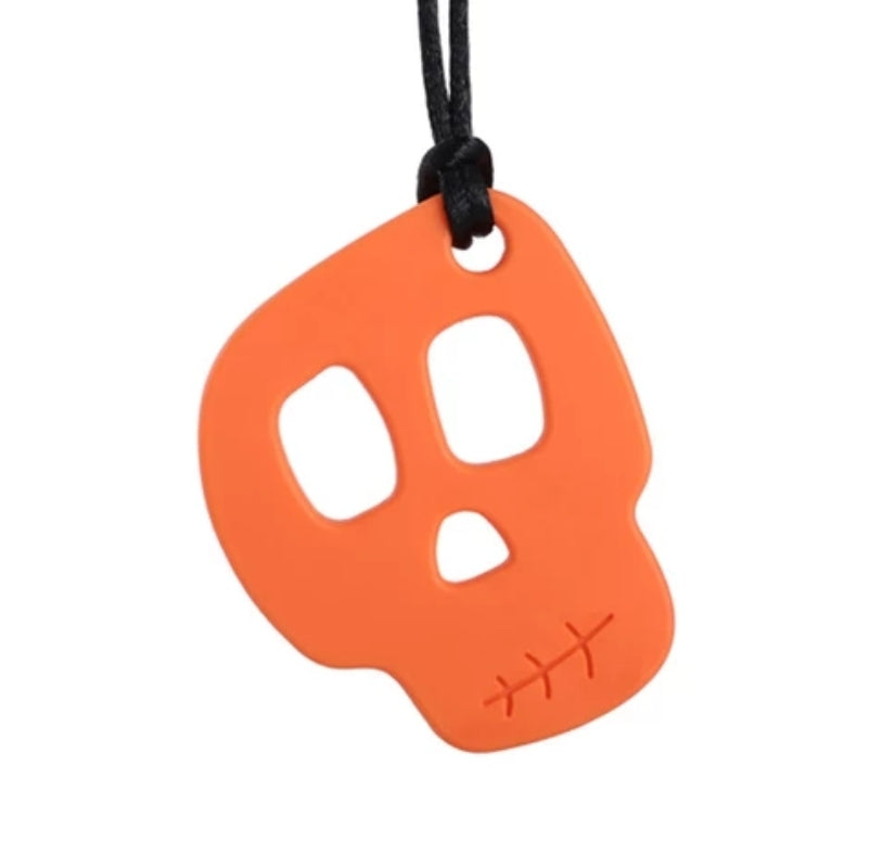 Skull Sensory Silicone Chew Necklace