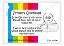 Sensory Overload card