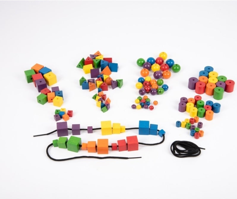 Wooden Attribute Beads - Pk144