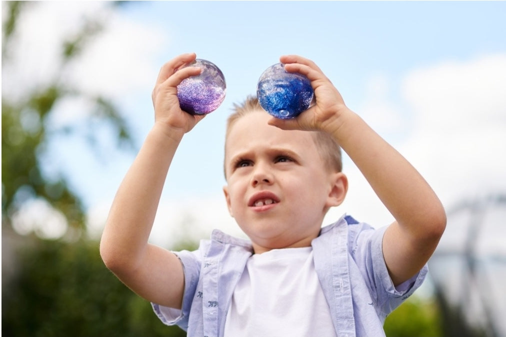 Sensory Rainbow Glitter Balls