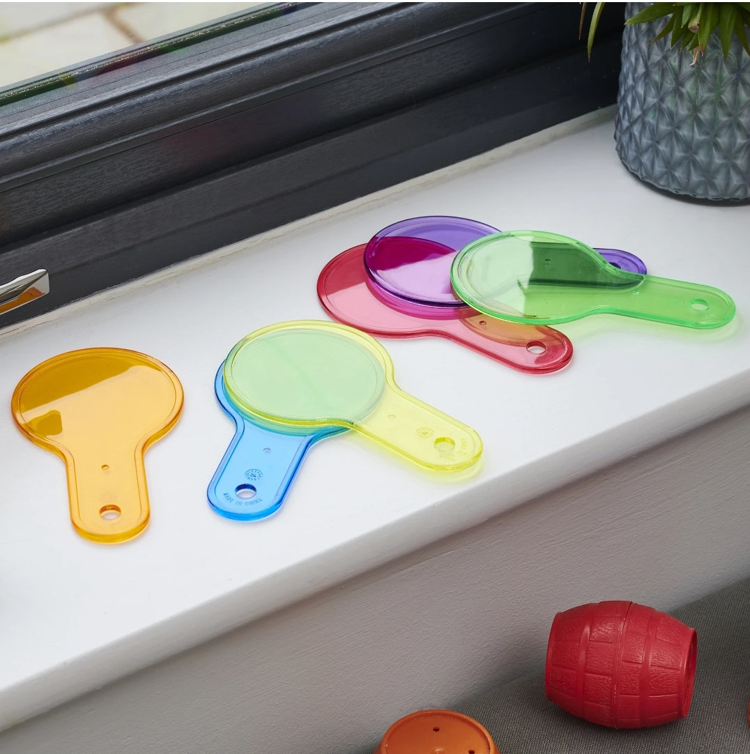 TRANSLUCENT COLOUR PADDLE SET