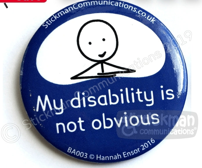 My disability is not obvious badge