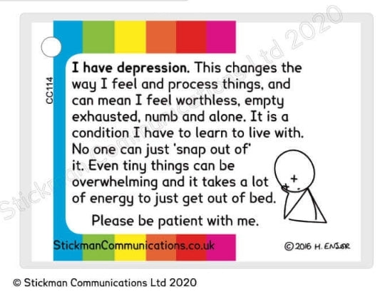 Depression card