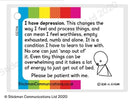 Depression card