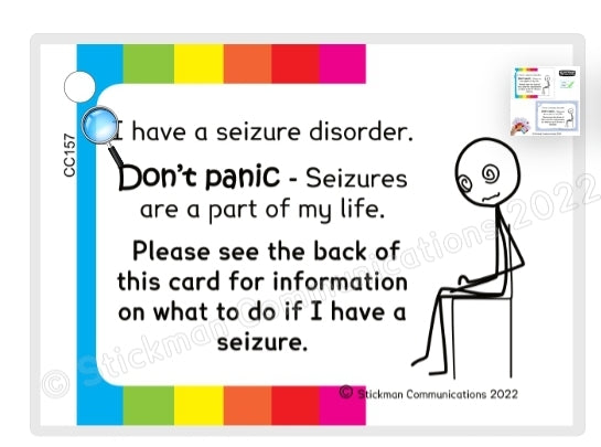 Seizure disorder card