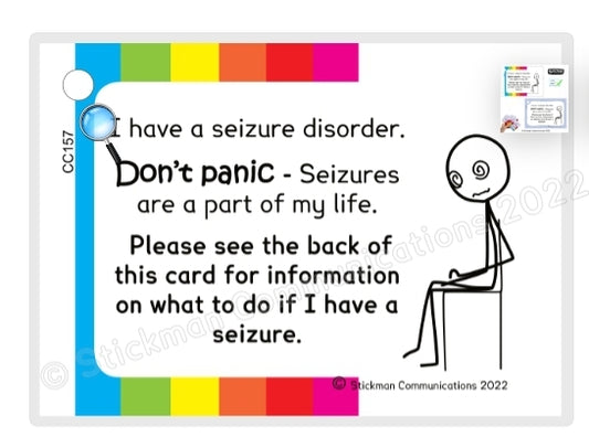 Seizure disorder card