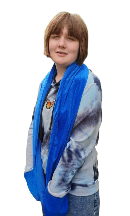 RETURNS 2lb Weighted Fashion Scarf with Two Pockets-Ideal for those requiring weighted therapy